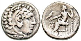 Macedonian Kingdom. Alexander III the Great. 336-323 B.C. AR drachm (17.2 mm, 4.13 g, 1 h). Miletos mint, Struck under Philoxenos, ca 325-323 B.C. Hea...