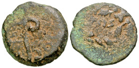 Judaea, Procurators. Pontius Pilate. 26-36 C.E. AE prutah (15.2 mm, 1.70 g, 5 h). Prefect under Tiberius, Year 17 = 30/31 C.E.. LIZ (retrograde Z), le...