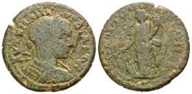 Mysia, Miletopolis. Gordian III. A.D. 238-244. AE 26 (25.7 mm, 8.27 g, 1 h). AYT K M AN ΓOPΔIANOC, laureate and cuirassed bust of Gordian III right, s...