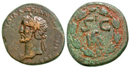 Syria, Seleucis and Pieria. Antiochia ad Orontem. Antoninus Pius. A.D. 138-161. AE 23 (23.3 mm, 7.03 g, 1 h). [ΑVΤΟ ΚΑΙС ΤI]Τ ΑΙΛ ΑΔΡΙΑ ΑΝΤωΝЄΙΝΟС СЄΒ...