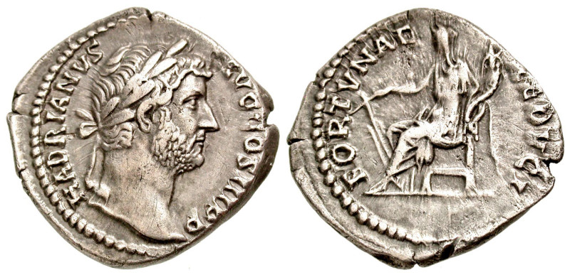 Hadrian. A.D. 117-138. AR denarius (18.6 mm, 2.98 g, 6 h). Rome mint, ca. A.D. 1...