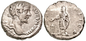 Septimius Severus. A.D. 193-211. AR denarius (17.2 mm, 3.3.54 g, 6 h). Rome mint, struck A.D. 197. L SEPT SEV PERT AVG IMP VIII, laureate head of Sept...
