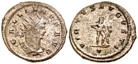 Gallienus. A.D. 253-268. AE antoninianus (21.9 mm, 4.01 g, 6 h). Antioch mint, struck A.D. 265 . GALLIENVS AVG, radiate, draped and cuirassed bust of ...