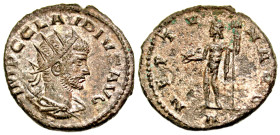 Gallienus. A.D. 253-268. Silvered BI antoninianus (19.3 mm, 2.79 g, 11 h). Rome mint. GALLIENVS AVG, radiate head right / IOVI PROPVGNAT, Jupiter stan...