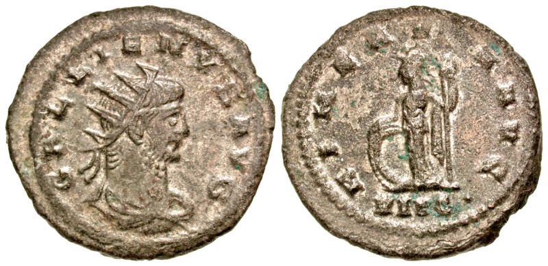 Gallienus. A.D. 253-268. Silvered BI antoninianus (20.8 mm, 3.38 g, 6 h). Antioc...