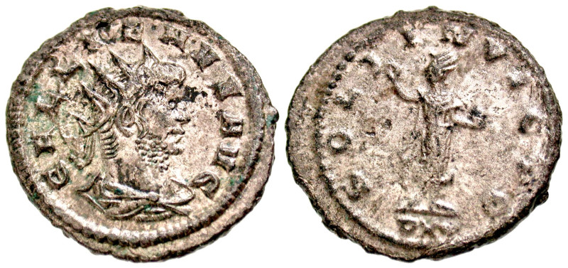 Gallienus. A.D. 253-268. Silvered BI antoninianus (21 mm, 3.41 g, 6 h). Asia Min...