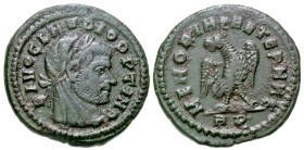 Divus Claudius II Gothicus. Died A.D. 270. AE 17 (16.7 mm, 1.96 g, 12 h). Laureate and veiled head of Claudius II right / Eagle standing right, head l...