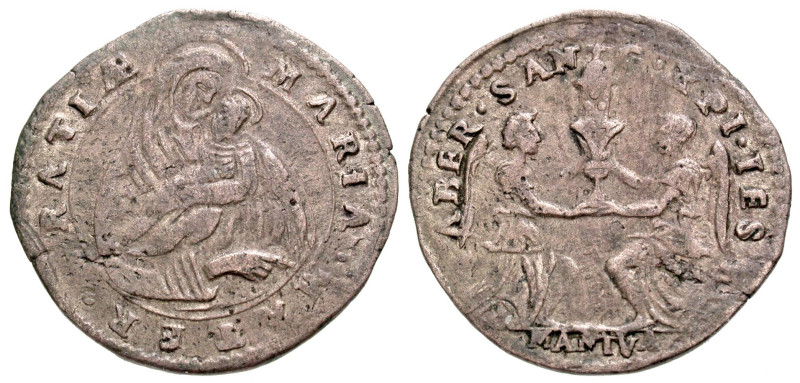 Italian States, Mantua. Maria Gonzaga. Regent, 1637-47. AR Parpagliola (20.6 mm,...