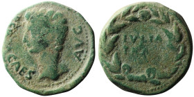 SPAIN. Julia Traducta. Augustus (27 BC-14 AD)
AE Bronze (25mm, 11,77g)