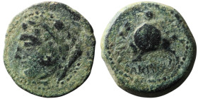IBERIA. Carisa. (1st century BC)
AE Half Unit - Semis (19mm, 4.68g)