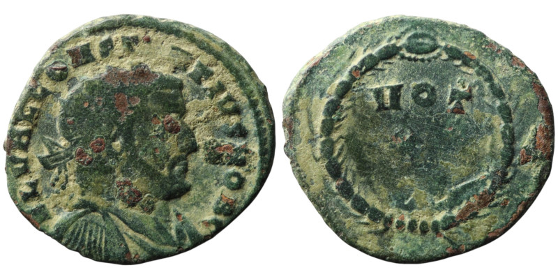 Constantius I, as Caesar (AD 293-305).
AE Antoninianus (21mm, 2,97g)