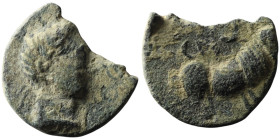 SPAIN. Castulo. (Mid 2nd century BC). 
AE Bronze (22mm, 6,85g)