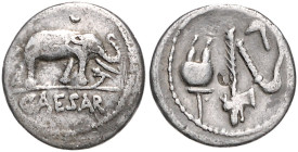 Republik. 
Caius Julius Caesar 59 - 44 v. Chr. Denar 49-48 v. Chr. Sydenham&nbsp;1006, Crawford&nbsp;443/1. . 

 ss
