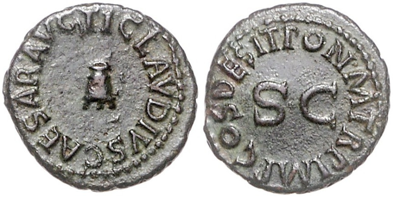 Kaiserzeit. 
Claudius 41-54. Quadrans. RIC&nbsp;84. 2,99&nbsp;g. . 

 ss-vz