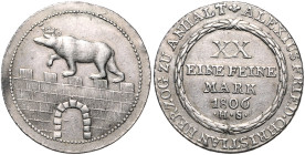 Anhalt/-Bernburg. 
Alexius Friedrich Christian 1796-1834. 1/2 Konventionstaler 1806. AKS&nbsp;3, Jaeger&nbsp;50. . 

 gutes ss