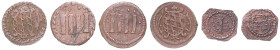 Bayern. 
Maximilian I., als Herzog 1598-1623. Lot von 3 Stücken: Kipper 1/4-Kreuzer (1 Pfennig) o.J. München. Wertangabe mit großer römischer 'I' im ...