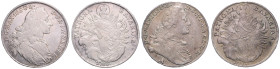 Bayern. 
Maximilian III. Joseph 1745-1777. Lot von 2 Stücken: . Konventionstaler 1766 und 1771A. Hahn&nbsp;307,330, Davenport&nbsp;1953,1954. Hklsp.....