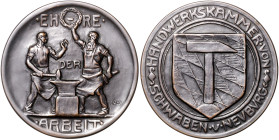 Bayern-Münchener Medailleure. 
Hans Schwegerle. 
Bronzemedaille 1909 Prämie der Handelskammer Augsburg an verdiente Mitglieder, i. Rd: C. POELLATH B...