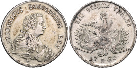 Brandenburg/-Preußen. 
Friedrich II. 1740-1786. Reichstaler 1750 A. Olding&nbsp;9c3, v.&nbsp;Schrötter&nbsp;172, Davenport&nbsp;2582. . 

 ss+