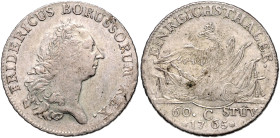 Brandenburg/-Preußen. 
Friedrich II. 1740-1786. Taler zu 60 Stüber 1765 C-Cleve. Olding&nbsp;98, v.&nbsp;Schrötter&nbsp;492, Davenport&nbsp;2589. . ...