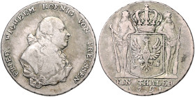Brandenburg/-Preußen. 
Friedrich Wilhelm II. 1786-1797. Reichstaler 1791 A. Jaeger&nbsp;25, Davenport&nbsp;2599, Olding&nbsp;3. . 

 ss