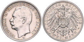Baden. 
Friedrich II. 1907-1918. 2 Mark 1913 G. Jaeger&nbsp;38. . 

 f.st