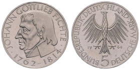 BRD. 
5 DM 1964 J Zum 150. Todestag des Philosophen Johann Gottlieb Fichte. Jaeger&nbsp;393. . 

 vz