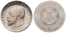 DDR. 
5 Mark 1968 A Zum 125. Geburtstag von Robert Koch. Jaeger&nbsp;1522. . 

 st