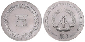 DDR. 
10 Mark 1971 (A) Zum 500. Geburtstag von Albrecht Dürer. Jaeger&nbsp;1532. . 

 st
