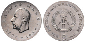 DDR. 
5 Mark 1975 (A) Zum 100. Geburtstag von Thomas Mann. Jaeger&nbsp;1556. . 

 f.st