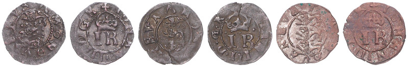 Baltikum-Reval (Tallin), Stadt. 
Johann III. von Schweden 1568-1592. Lot von 3 ...