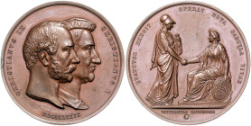 Dänemark. 
Christian IX. 1863-1906. Bronzemedaille 1879 (v. Conradsen) auf das 400-jährige Jubiläum der Kopenhagener Universität. Bergsoe&nbsp;359. k...