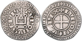 Frankreich. 
Ludwig IX. 1226-1270. Gros deniers tournois (12 Denare) o.J. geprägt ca. 1266-1270. Ciani&nbsp;181, Laf.&nbsp;1980. . 

 ss