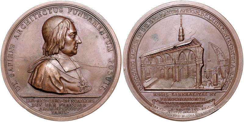 Frankreich. 
Ludwig XIV. 1643-1715. Bronzemedaille 1702 (erneut geprägt vor 183...