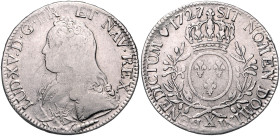 Frankreich. 
Ludwig XV. 1715-1774. Ecu aux lauriers 1727 X- Amiens. Davenport&nbsp;1330, Duplessy&nbsp;1675. . 

 s-ss