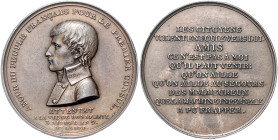 Frankreich. 
Napoleon I. 1804-1814, 1815. Zinnmedaille AN 9 (1800) (v. Auguste) auf das vereitelte Attentat in Mailand. Slg.&nbsp;Julius&nbsp;856, Br...