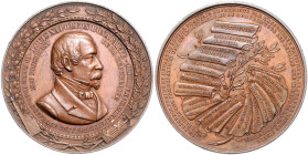 Frankreich. 
Zweite Republik 1848-1852. Bronzemedaille 1848 (unsign.) auf die Präsidentenwahl im Dezember. Coll.&nbsp;vgl.&nbsp;952. 44,9&nbsp;mm, 40...