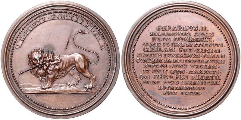 Frankreich-Lothringen. 
Franz III. 1729-1736. Bronzemedaille o.J. aus der Serie...