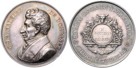 Frankreich-Lothringen. 
Silbermedaille 1901 (graviert) Landwirtschaftliche Prämie, mit Brustbild des lothringischen Agrarreformers C.J.A. Mathieu des...
