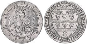 Großbritannien. 
Harold I. 1035-1040. Silbermedaille in Niello-Art graviert. 25,0&nbsp;mm, 3,26&nbsp;g. . 

 vz