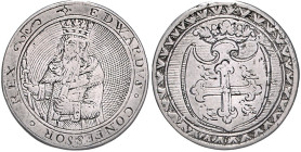 Großbritannien. 
Edward I. 1272-1307. Silbermedaille in Niello-Art graviert. 25,0&nbsp;mm, 3,00&nbsp;g. . 

 vz