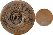 1767-A (1793) Sou. Paris Mint. Breen-701. RF Counterstamp. Good-4 (PCGS).

185.6 grains. The counterstamp is rotated approximately 45 degrees clockw...