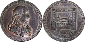 1795 Washington Grate Halfpenny. Musante GW-49, Baker-29AA, W-10955. Large Buttons. Copper. Reeded Edge. AU-53 (PCGS).

PCGS# 746. NGC ID: 2B7M.

...