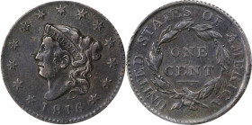 1816 Matron Head Cent. N-7. Rarity-3. VF Details--Corrosion (CACG).

PCGS# 36541. NGC ID: 224Z.