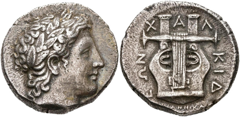 MACÉDOINE, OLYNTHOS, Ligue chalcidienne, AR tétradrachme, vers 358-355 av. J.-C....