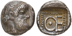 IONIE, MAGNÉSIE DU MÉANDRE, Thémistocle, AR diobole, vers 464-460 av. J.-C. D/ T. de Thémistocle barbu à d., les cheveux tenus par la taenia. R/ ΘE da...