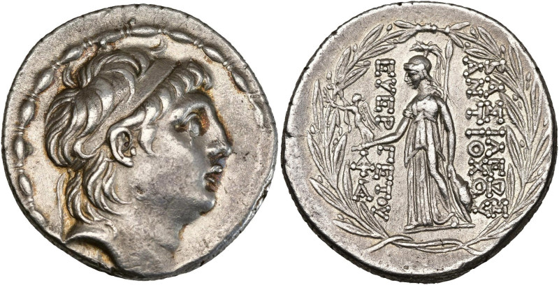 ROYAUME SÉLEUCIDE, Antiochos VII Evergète (138-129), AR tétradrachme, Antioche. ...