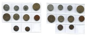 FRANCE, Constitution (1791-1792), lot de 10 p.: 30 sols, 1792 I, an 4; 15 sols, 1791 D, an 3, 2e semestre; 1792 I, an 4, 2e semestre; 2 sols, 1792 A, ...