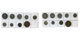 FRANCE, lot de 9 p.: Consulat, 2 francs, an 12 A; Napoléon Ier, 1 franc, 1806 A, 1812 A; demi-franc, an 13 A, 1806 A, 1813 A (Très Beau à Superbe); qu...