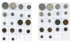 FRANCE, Napoléon III (1852-1870), lot de 18 p.: 5 francs, 1856 A, 1869 BB; 2 francs, 1866 BB; 1 franc, 1860 A, 1867 A; 50 centimes, 1860 A, 1867 A; 20...